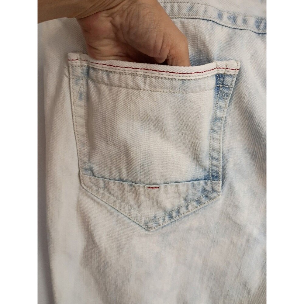 Heritage American Acid Washed Jeans Men's Sz 42/34 Straight Leg Distressed 1776 - Picture 4 of 14